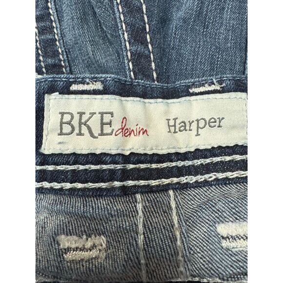 BKE Denim Harper Stretch Cuffed Cropped Jean Capri Size 34 in Peterson - Picture 5 of 9